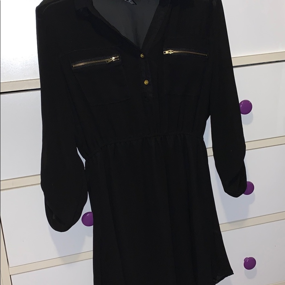 Black Sheer Rue 21 Dress